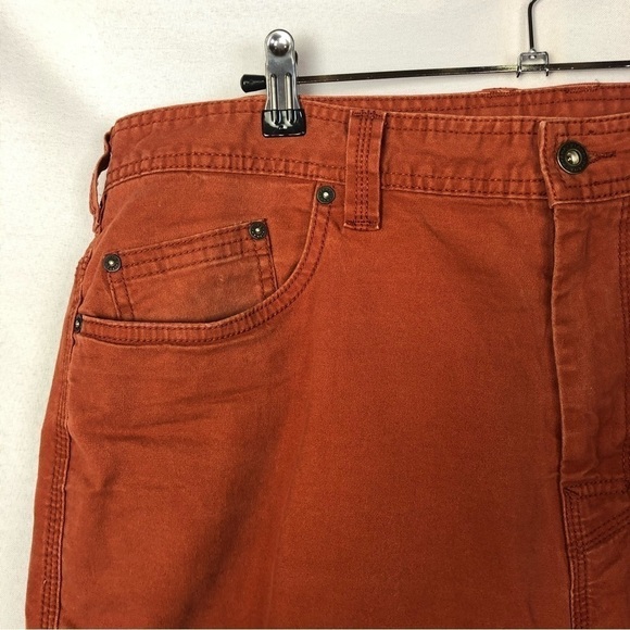 Prana Tuscan Henna Orange Slim Fit Pant 38 X 32 - Picture 4 of 6